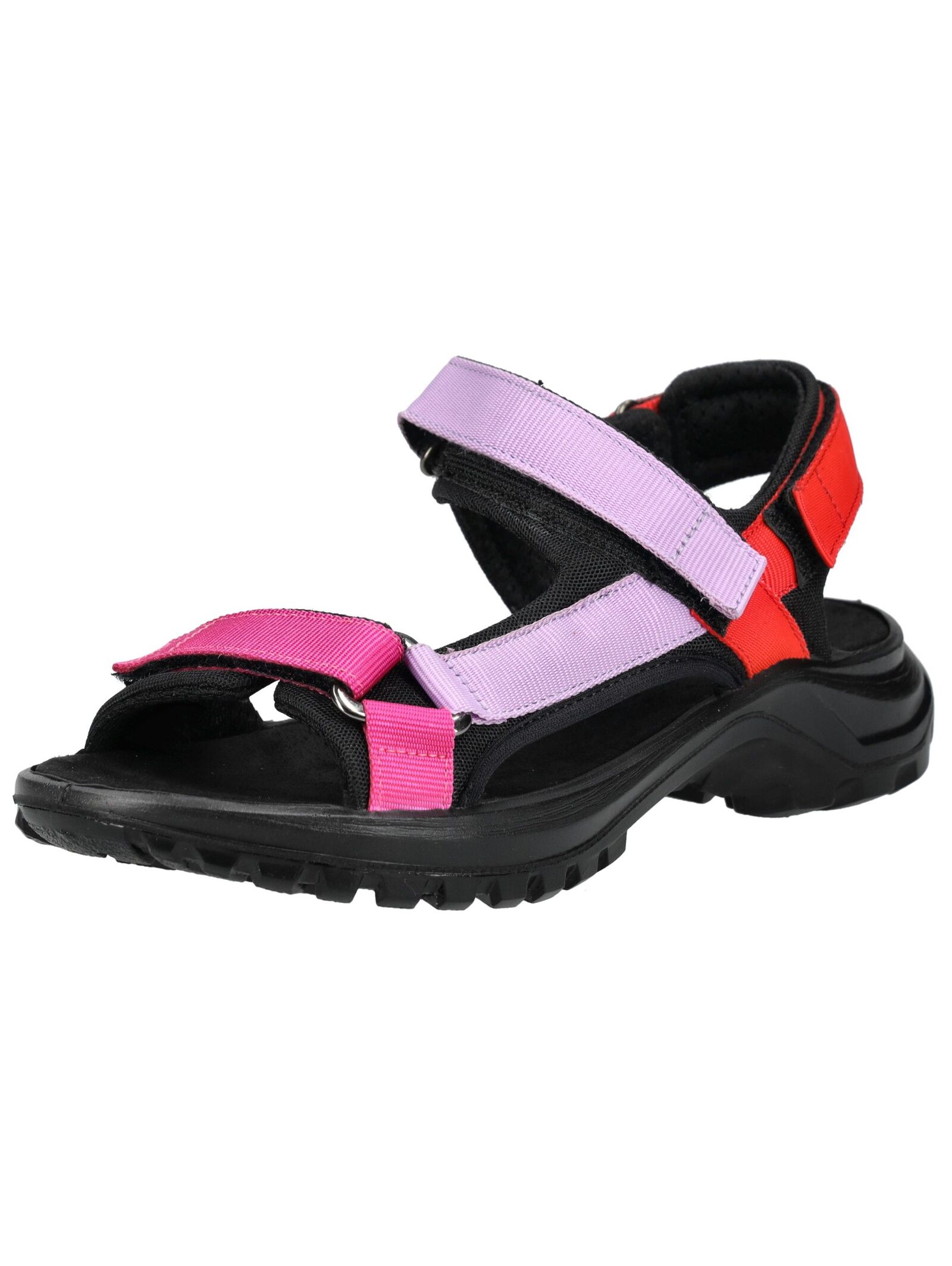 Sandale IMAC "Imac Sandalen Textil", Kinder, Gr. 39, schwarz (schwarz, pink), Textil, Casual, Schuhe