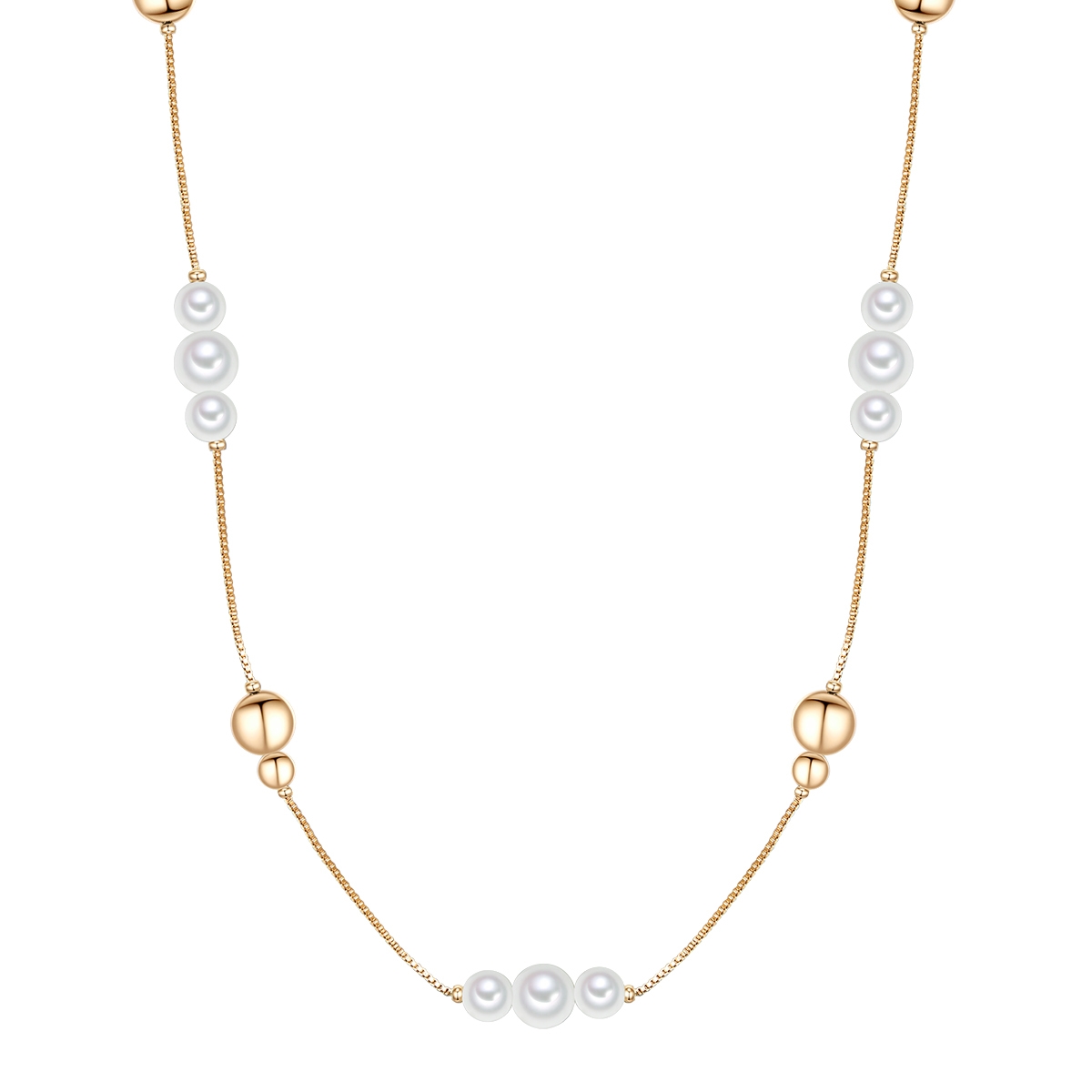 Lulu & Jane Womens Luluandjane Female Brass Necklace - Gold - One Size | Lulu & Jane Sale | Discount Designer Brands