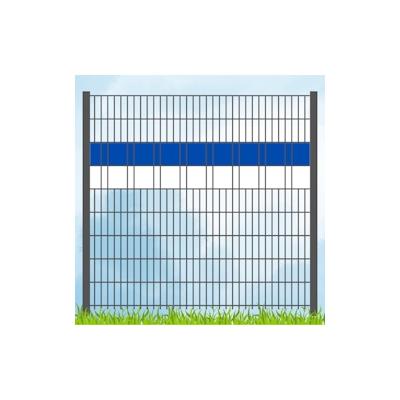 zaun|zu® Sichtschutz PP Sichtschutz Fanartikel Vereinsfarben Blau/Weiß Volle Streifenbreite Image