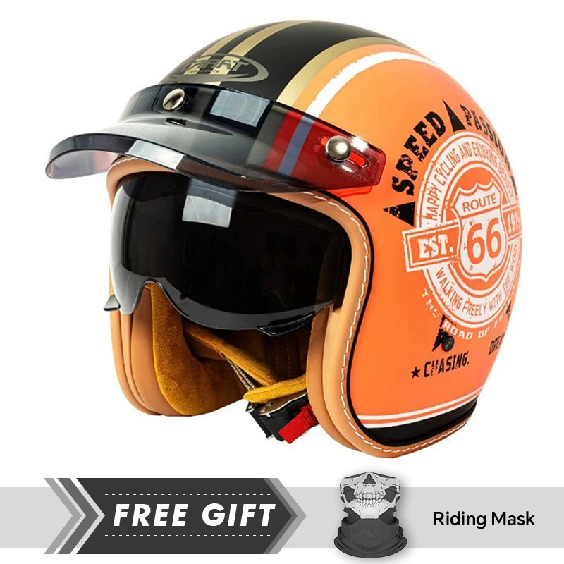 Hommes femmes Jet casque Moto casque DOT approuvé casque ouvert Capacete De Moto ABS matériel Moto équipements
