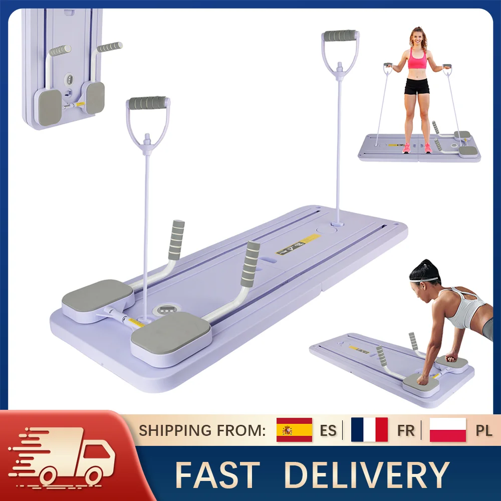 Planche de Fitness multifonctionnelle, planche abdominale pliable, plaque Push Up, Pilates Ab, reformateur, équipement d