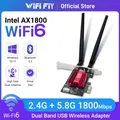 WiFi 6 AX1800 1800Mbps Adattatore PCIE Wireless Tri Band 2.4G/5.8Ghz Compatibile Bluetooth5.4 Scheda WiFi di Rete Per Win 10/11