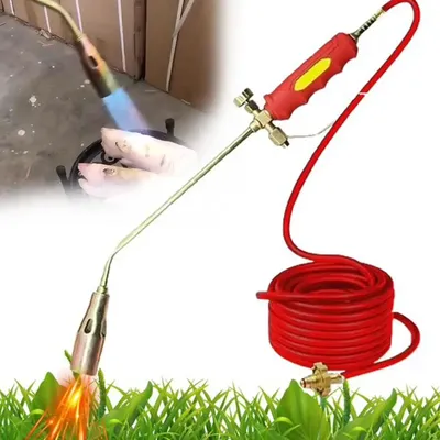 LPG Flamethrower Single And Double Switch Type Liquefied Gas Torch Welding Spitfire Gun Propane Soldering Flamethrower