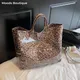 borse luxury firmate borsa donna borsa mare donna MOODS Borse tote grandi con motivo leopardato per donna Borsa a tracolla shopper di grande capacità in PVC 2025 Borse di design di lusso di nuova moda