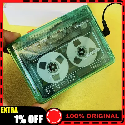 PANDA W10i Portable Cassette Player 7 Retro Cassette Player Vintage Single Player, Dual Channel Stereo Player