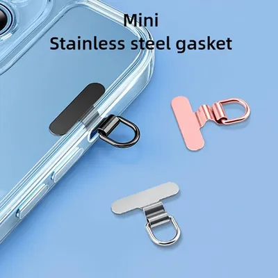 Mobile Phone Lanyard Gasket Mini Steel Clip Side Mobile Back Connection Patch Ultra-thin Phone Hanging Piece Meta X7e4
