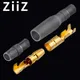 100 PZ 4.0 bullet Crimp terminale auto cavo elettrico connettore diametro 4mm Femmina + Maschio + Custodia terminale pressa a freddo 1in1out ZiiZ
