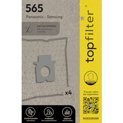 Top Filter 4er-Pack Staubsaugerbeutel für Samsung und Panasonic TopFilter Premium Image