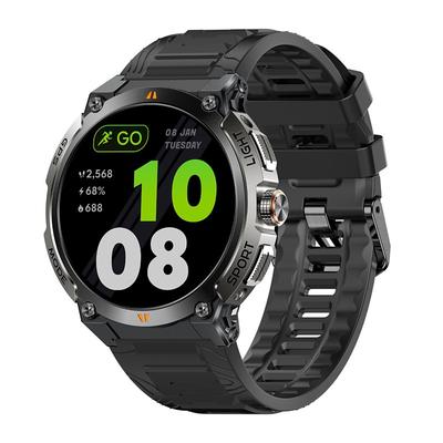AK17G Smart Watch 1.43 inch Smartwatch Fitness Running Watch Bluetooth Temperature Monitoring Pedometer Activity Tracker Compatible with Android iOS Women Men GPS Long Standby Hands-Free Calls IPX-8