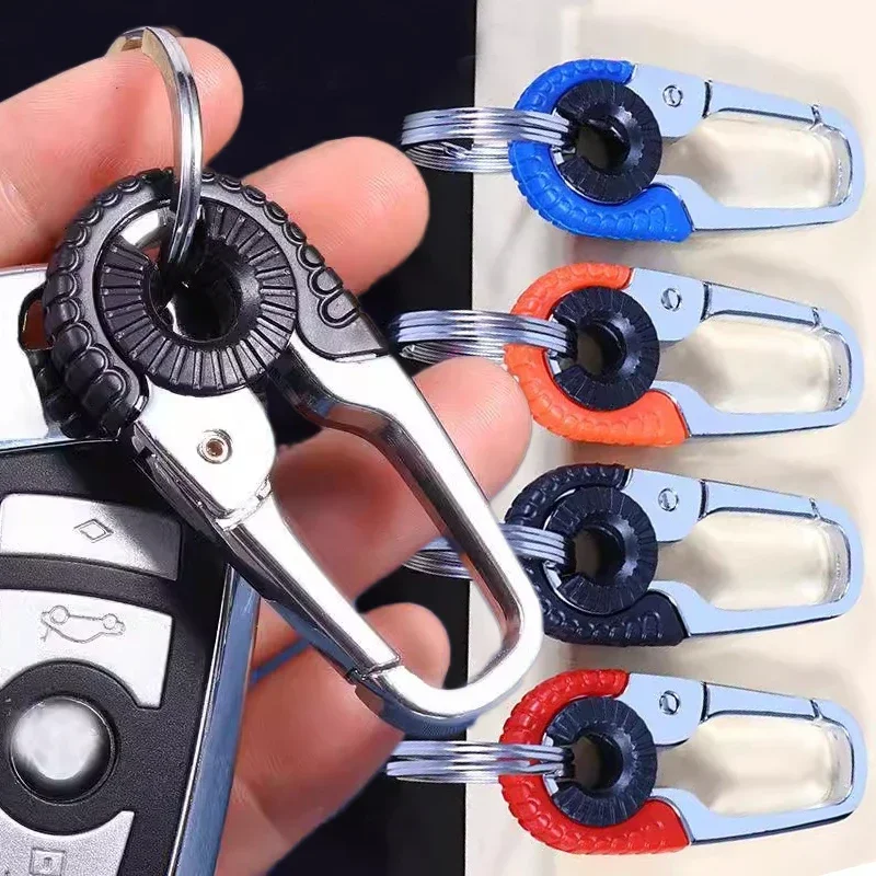 Auto Schlüsselanhänger Outdoor Schnalle Klettern Schlüsselanhänger Edelstahl Hochwertiger Schlüsselanhänger Schlüssel Kette Haken Herrengeschenke Autoteil Image