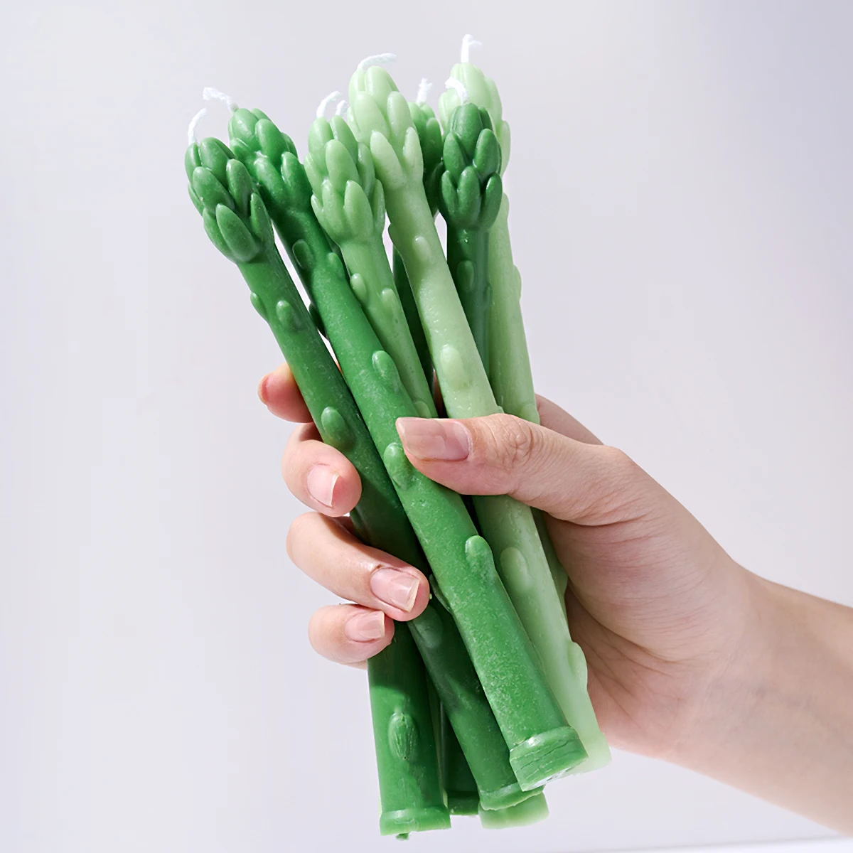 Relief Lange Stange Spargel Silikon Kerze Form DIY Handgemachte Kreativität Design Aromath Seife Gips Harz Handwerk Gussformen Image