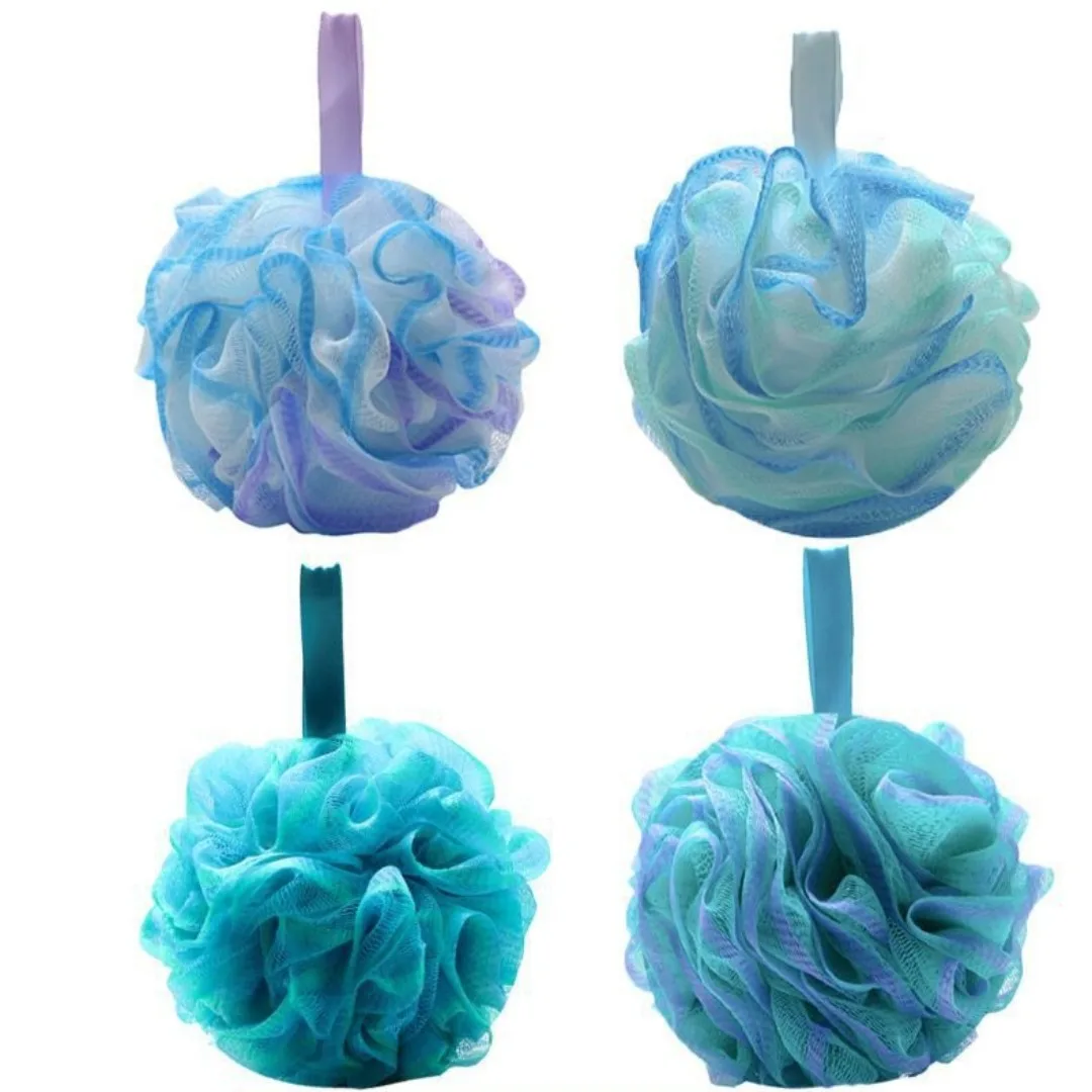 1/4 stücke Weiche Bade Blume Schäumen Schwamm Wisp für Körper Peeling Dusche Blume Mesh Bad Ball Körper Waschen dusche Puff Bad Werkzeug