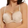 Neue Frauen Sexy Plunge Bh Spitze Stickerei Bralette Bügel Push-Up Gepolsterte Hohe Elastische Bh 32 34 36 38 40 42 A B C D E Tassen