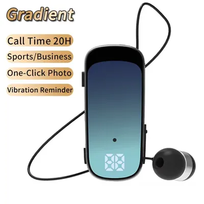 K65 Lavalier Business Bluetooth 5.2-Kopfhörer, eingehender Anruf, erinnert die Sprache, Rauschleben, 20-Stunden-Fotohre mit einem Klick, kabelloses Headset Image