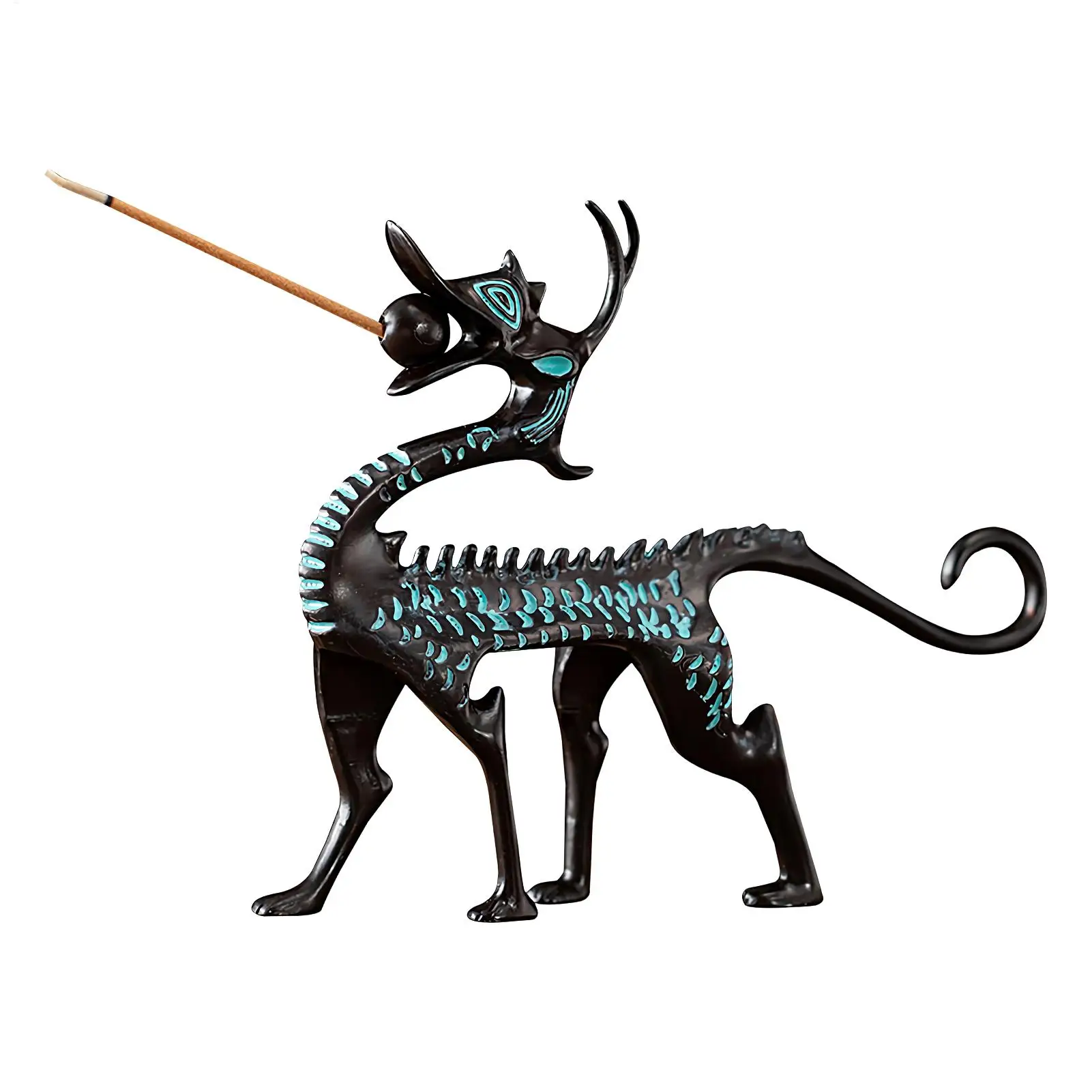 Räucherstäbchenhalter Drachenform Räuchergefäß Stickhalter Drachenduft Räuchergefäß Meditation Drache Sandelholzstab Image