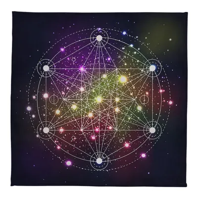 Altar Tuch Hexagramm Oracle Karte Matte Pagan Hexerei Astrologie Divination Galactic Metatrons Rubik Cube Tarot Tischdecke Image