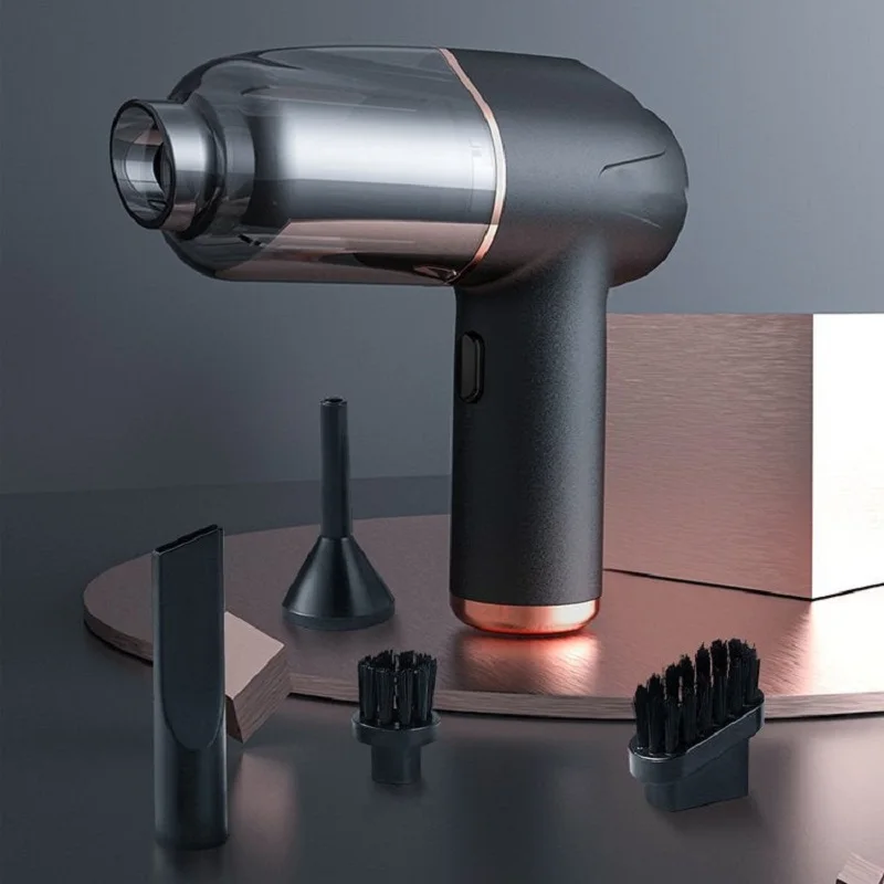 Blasstaubsauger und aufblasbarer All-in-One-Akku-Staubsauger für Zuhause und Auto, stark kabelloser Handreiniger für Haushaltsgeräte Image