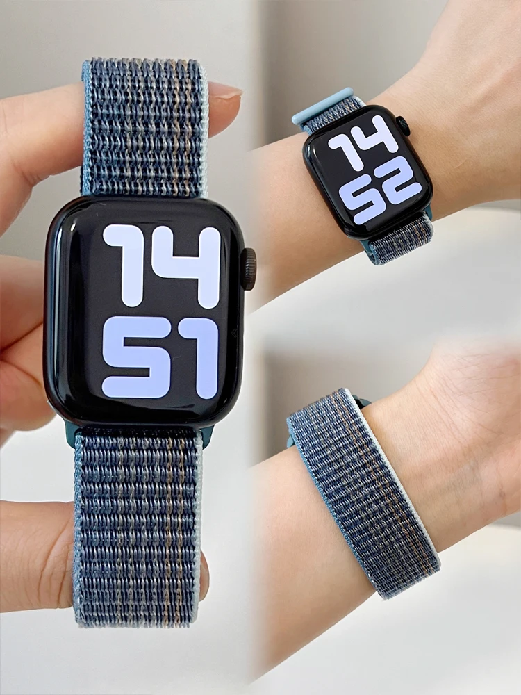 Sport-Loop-Armband für Apple Watch Band 46 mm 42 mm 44 mm 40 mm 45 mm 41 mm 49 mm Correa-Armband iWatch-Serie 10 9 SE 7 6 5 4 Ultra 2 Image