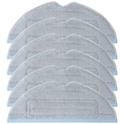 6er-Pack Vakuum-Ersatz-Mopp-Pads für Roborock S7 S7+ T7S Plus, Zubehör, wiederverwendbare nasse Mikrofaser-Softpad Image