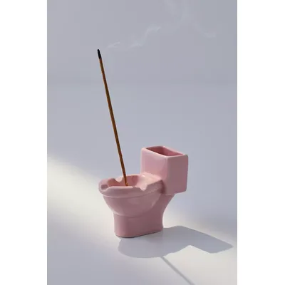Toilet Incense Holder - Pink ALL at Urban Outfitters