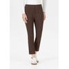 3/4-Hose STEHMANN "Igor", Damen, Gr. 48, N-Gr, braun (toffee), Web, Obermaterial: 72% Viskose, 25% Polyamid, 3% Elasthan, casual, figurbetont 3/4-Länge, Hosen, in Größen 32 bis 52, aus Viskose mit Stretch
