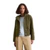 Outdoorjacke MARC O'POLO "aus gepeachtem Baumwoll-Twill", Damen, Gr. 40, mossy olive, Obermaterial: 100% Baumwolle; Füllung: 100% Nicht verfügbar; Futter: 100% Polyester, unifarben, casual, relaxed fit, Langarm, Jacken