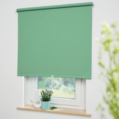 Springrollo LIEDECO "Uni" Gr. 1, grün, B:102cm H:180cm, Polyester, Metall, Rollos, Verdunkelung Image