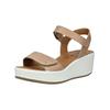 Keilsandalette IGI & CO "IGI & CO Sandalen Leder", Damen, Gr. 39, beige (beige, weiß), Leder, casual, Schuhe