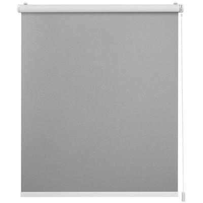 Rollo LICHTBLICK ORIGINAL "Klemmfix, ohne Bohren" Gr. 10, grau (grau, weiß, weiß), B:80cm H:190cm, Polyester, Rollos, Steuerbar mit Bluetooth-App, integrierter Elektromotor und Akku Image