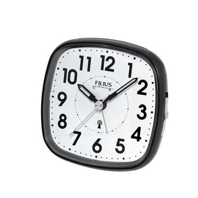 Funkwecker FILIUS ZEITDESIGN, schwarz, Wecker, Schlafzimmer, Wecker, Beleuchtung, Weckwiederholung, Piepalarm