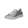 Sneaker ARA "Ara Sneaker Leder", Damen, Gr. 41, silber, Leder, casual, Schuhe
