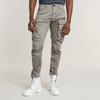 Cargohose G-STAR "Hose Rovic zip 3D regular tapered", Herren, Gr. 30, Länge 34, grau (elephant skin), Web, Obermaterial: 97% Baumwolle, 3% Elasthan, unifarben, casual, comfort fit lang, Hosen, im Tapered Fit