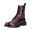 Schnürstiefelette GEOX "Geox Stiefelette Leder", Damen, Gr. 41, rot (wine), Leder, casual, Schuhe