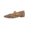 Riemchenballerina PAUL GREEN "Paul Green Ballerinas Leder", Damen, Gr. 41, braun (leopard), Leder, casual, Schuhe