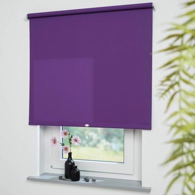 Springrollo LIEDECO "Uni" Gr. 9, lila (brombeere), B:152cm H:180cm, Polyester, Metall, Rollos, lichtdurchlässig Image