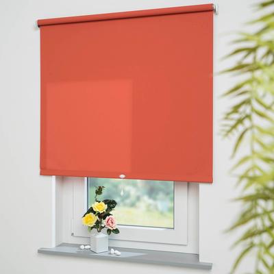 Springrollo LIEDECO "Uni" Gr. 14, orange (terra), B:202cm H:180cm, Polyester, Metall, Rollos, lichtdurchlässig Image