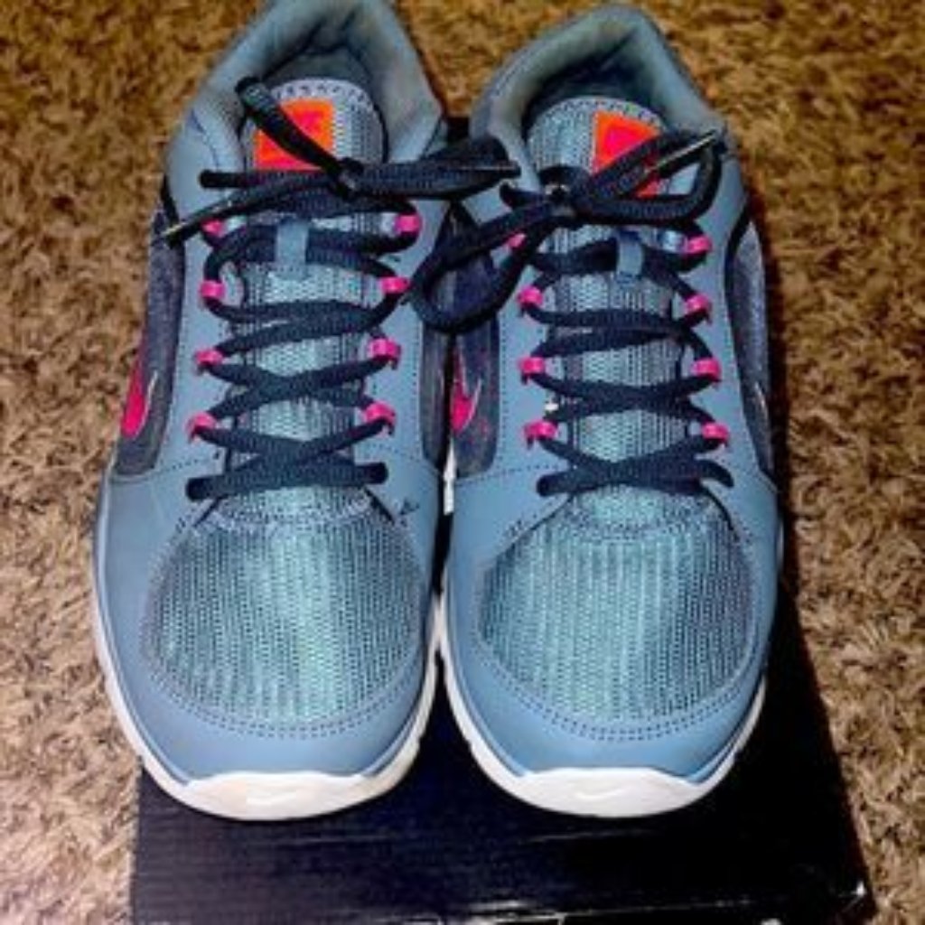 Nike Shoes | Womans Nike Tennis Shoes | Color: Blue/Pink | Size: 8.5