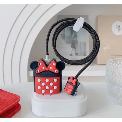 Disney Cell Phones & Accessories | Disney Minnie Mouse Iphone Charger Cable Protector P43 | Color: Black | Size: Os
