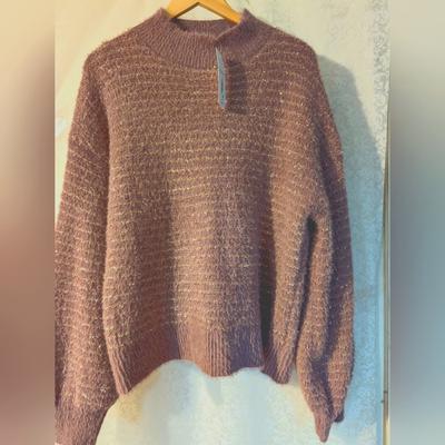 Zara Sweaters | Cozy Mauve Pink Sweater Nwt Liz Claiborne Xxl | Color: Pink/Purple | Size: Xxl