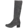 Stiefel CAPRICE "Caprice Stiefel Lederimitat", Damen, Gr. 40, grau (dunkelgrau), Lederimitat, casual, Schuhe