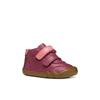 Klettboot GEOX "B STEPPIEUP GIRL", Kinder, Gr. 24, lila (beerenfarben), Glattleder, casual, Schuhe, Barfußschuh, Freizeitschuh mit Klettverschluss