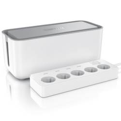 Bearware Steckdosenleiste 5-fach, USB, Kindersicherung, mit Kabelbox Image