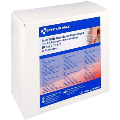 First Aid Only 10er-Pack Brandwunden-Kompressen 10 x 10 cm Image