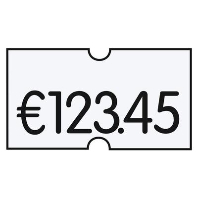 METO Preisetiketten 18 Rollen à 1500 Etiketten weiß 22,0 x 12,0 mm Image