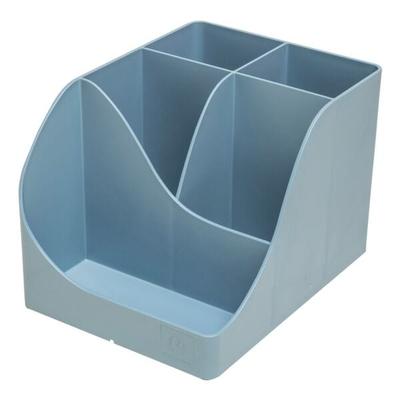 EXACOMPTA Stifteköcher »Wave AutentiK« 4 Stück Blaugrau, 12x11x16 cm Image