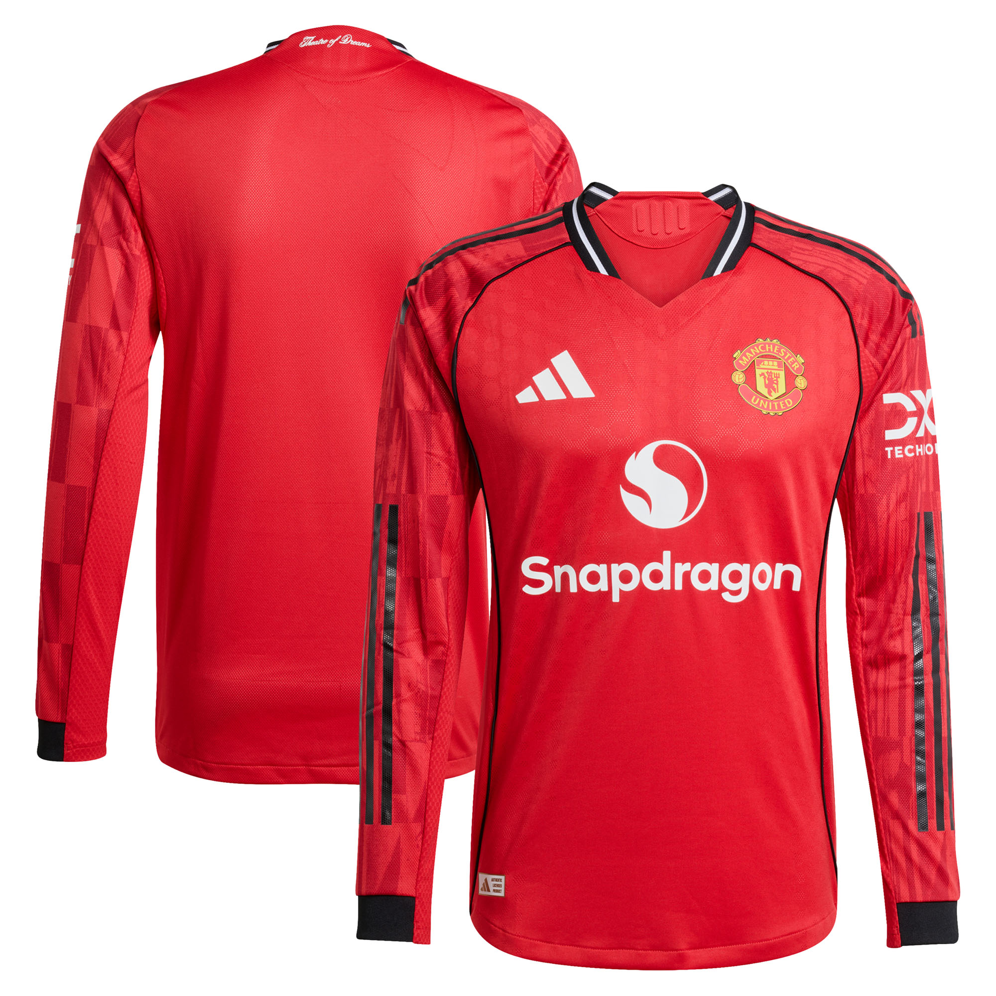 Manchester United adidas Authentic Heimtrikot 2025–26 – Langarm Image