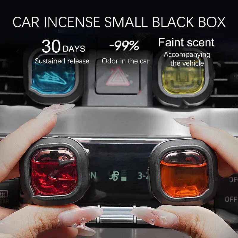Langlebiger Auto-Lufterfrischer, Entlüftungsclip, ätherisches Öl, duftender Geruchsbeseitiger, 0,14 Unzen, alkoholfreier Duft für frischen Autogeruch Image