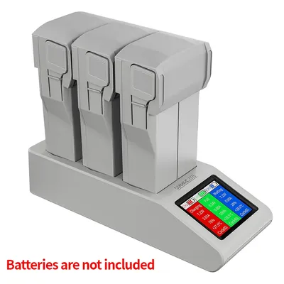 Mini 4 Pro Schnellladegerät 3 Stück Batterie schnellere Ladestation Haushälterin für DJI Mini 3 Pro Drohnenzubehör Ladegerät LCD-Bildschirm