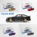 DCT 1/64 AE86 Versione WideBody Modello di Auto Sportiva Auto Vintage JDM Veicolo Pressofuso Collezione di Auto Veicolo Giocattolo Con Vetrina