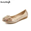 Weiche Sohle Faltbare Frauen Ballett Wohnungen Luxus Strass Damen Schuhe Große Größe 41 42 43 Loafers Frühling Herbst Schuhe Frau WSH3502